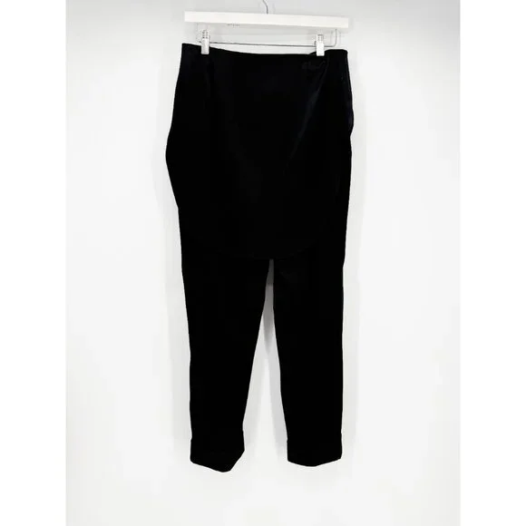 Hellessy Black Kooning satin trousers with shirttail overlay, size 4 - Picture 7 of 16